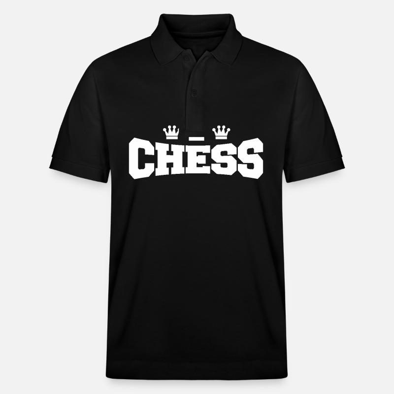 Chess Schach Spruch Zitat - Stanley/Stella Unisex Bio-Poloshirt PREPSTER - Schwarz