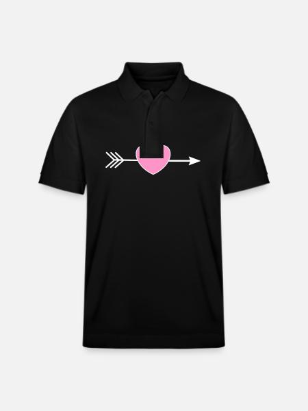 Saint-Valentin, Saint-Valentin, Saint-Valentin - Polo PREPSTER bio Stanley/Stella Unisexe - noir
