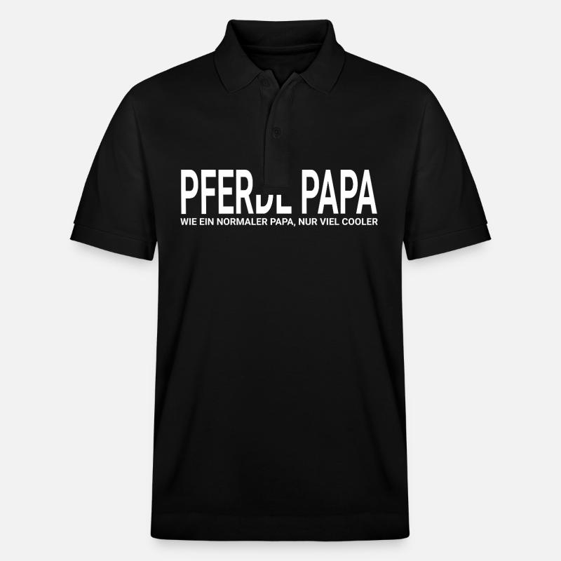 Chevaux Papa - Polo PREPSTER bio Stanley/Stella Unisexe - noir