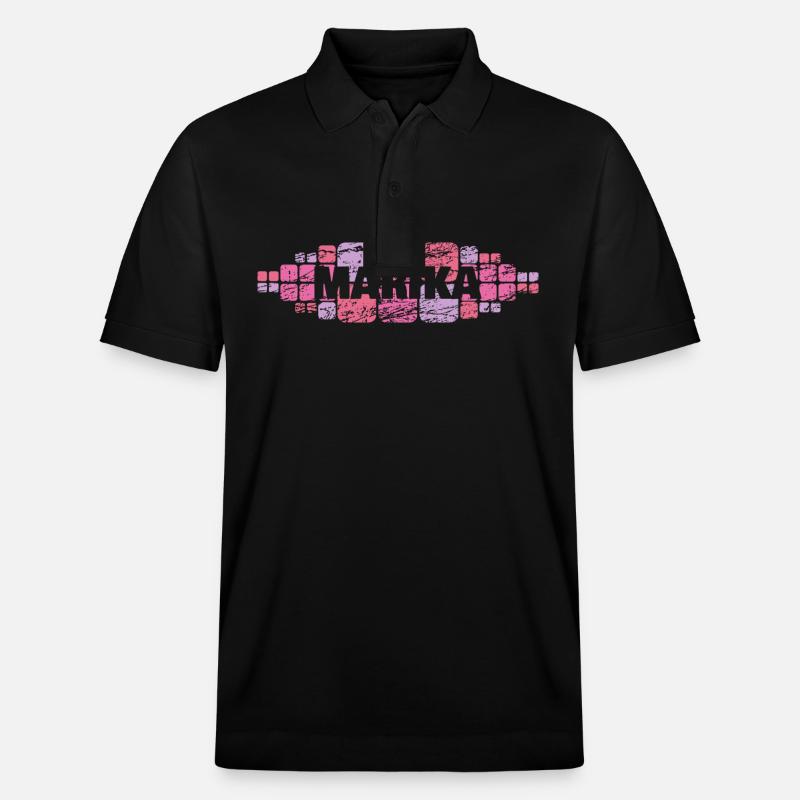 Marika als Mutti - Stanley/Stella Unisex Bio-Poloshirt PREPSTER - Schwarz