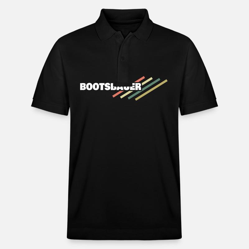 Workplace boat builder - Stanley/Stella Unisex Organic Polo Shirt PREPSTER - black