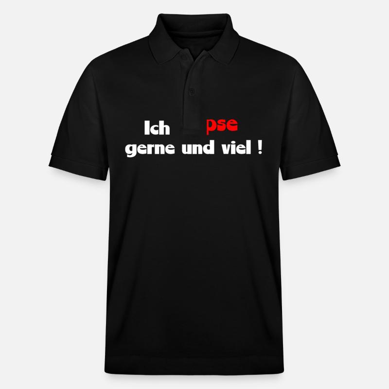 dicton drôle qui pète - Polo PREPSTER bio Stanley/Stella Unisexe - noir