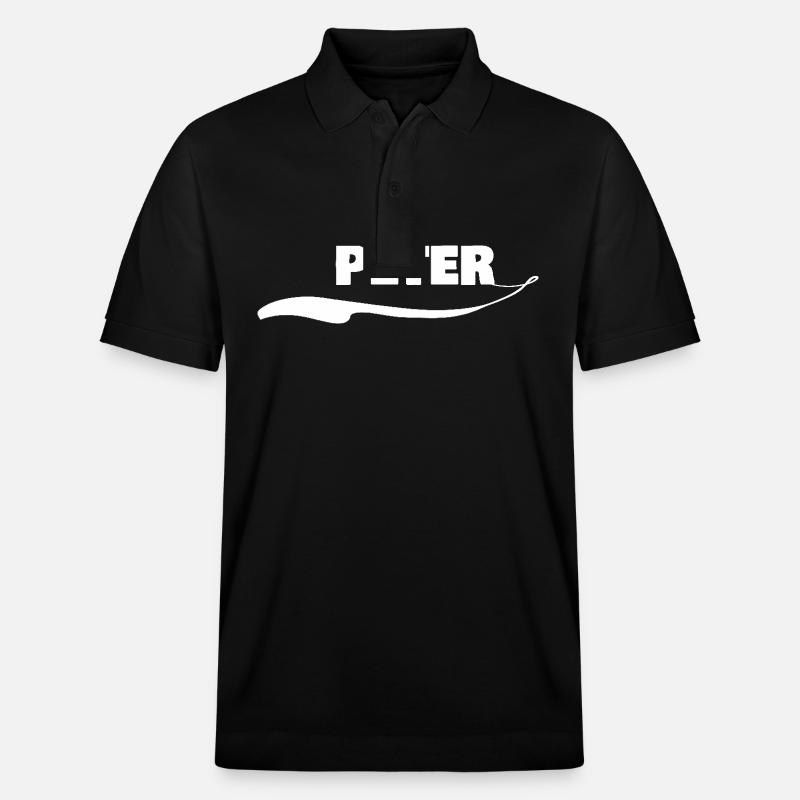 Geschenk für Peter - Stanley/Stella Unisex Bio-Poloshirt PREPSTER - Schwarz