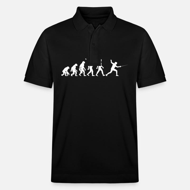 Evolution - Escrime - Escrimeurs - Arts Martiaux - Polo PREPSTER bio Stanley/Stella Unisexe - noir