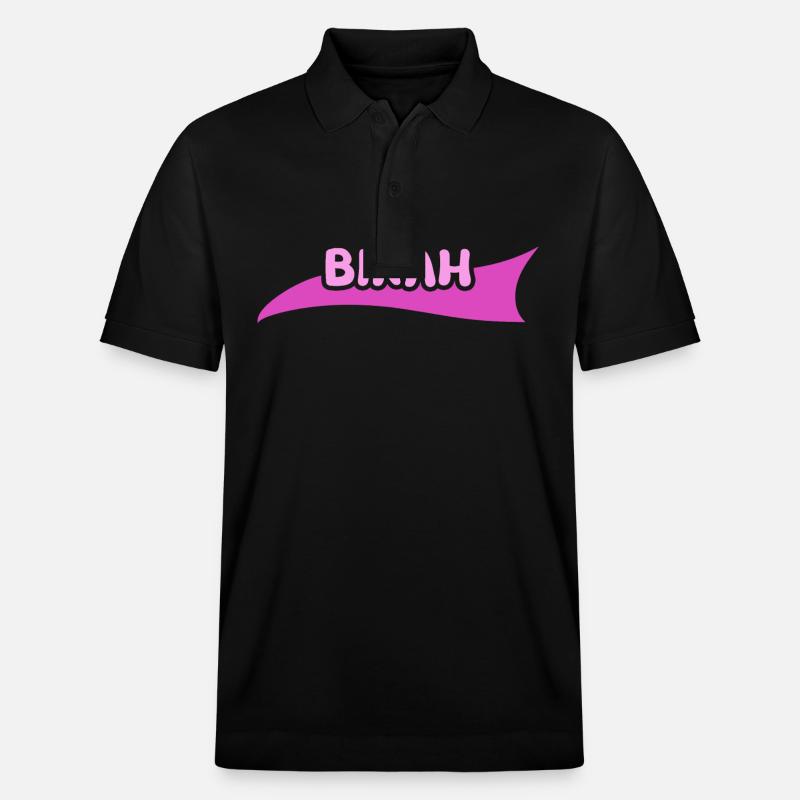Prénom Binah - Polo PREPSTER bio Stanley/Stella Unisexe - noir