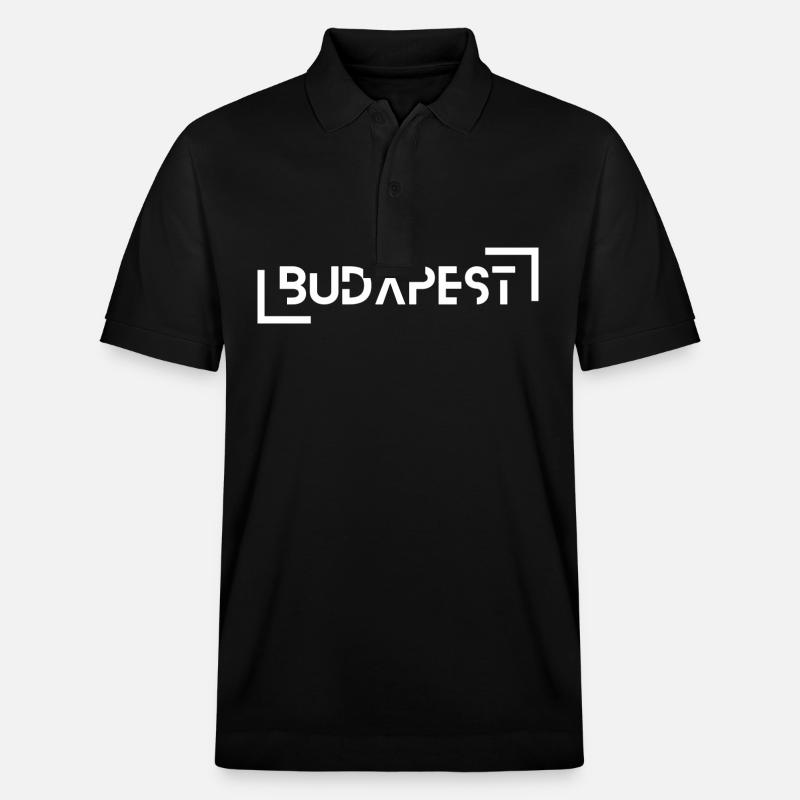 Budapest - Stanley/Stella Unisex Bio-Poloshirt PREPSTER - Schwarz