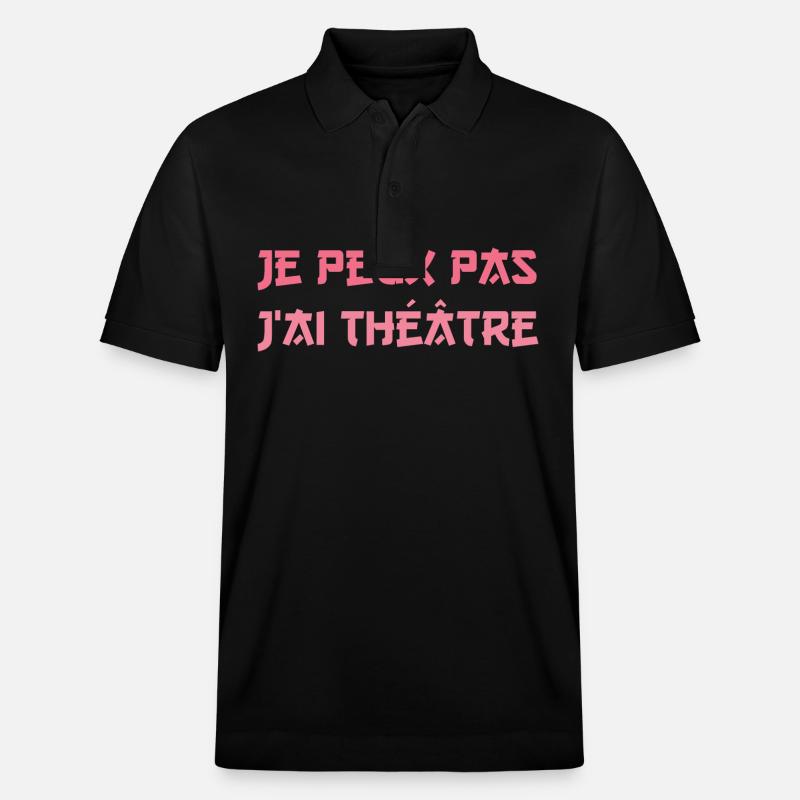 J'Peux Pas J'ai Théâtre - Polo PREPSTER bio Stanley/Stella Unisexe - noir