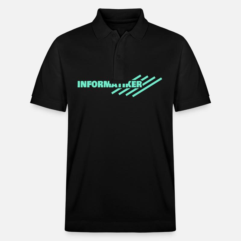 Computer scientist - Stanley/Stella Unisex Organic Polo Shirt PREPSTER - black