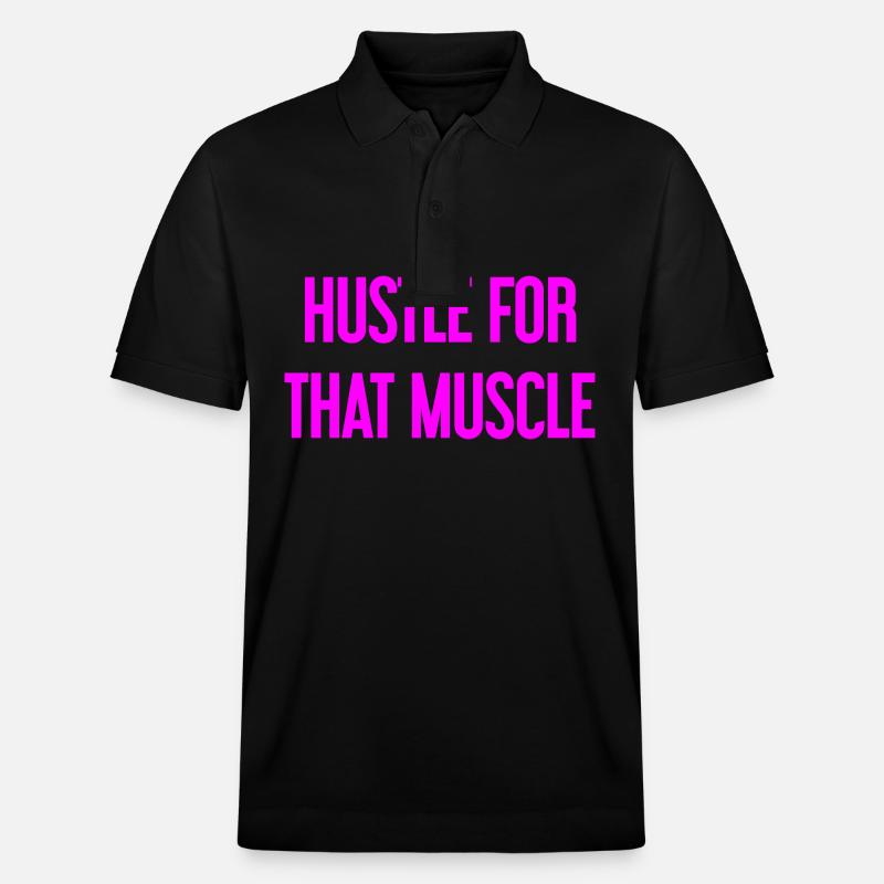 Se démener pour ce muscle - Polo PREPSTER bio Stanley/Stella Unisexe - noir