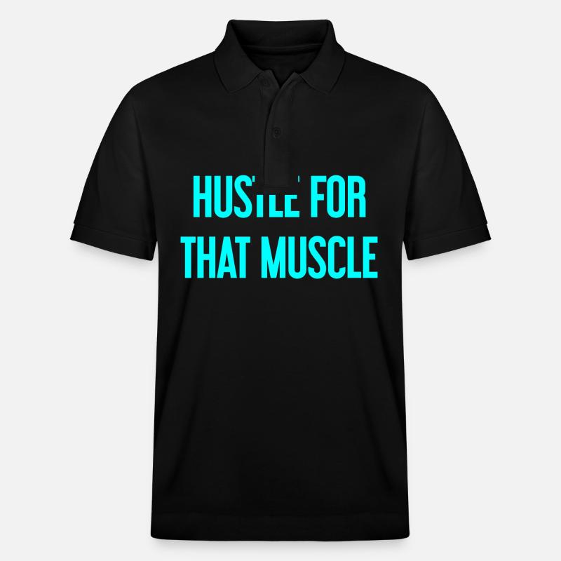 Se démener pour ce muscle - Polo PREPSTER bio Stanley/Stella Unisexe - noir