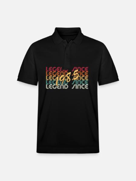 Legend since 1985 - Stanley/Stella Unisex Bio-Poloshirt PREPSTER - Schwarz