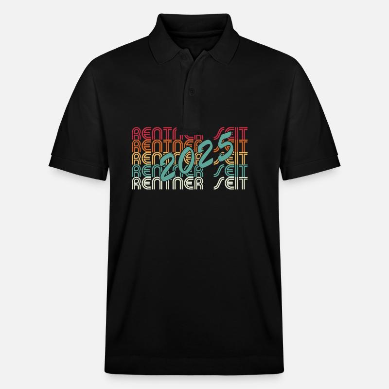 Endlich Rentner 2025 - Stanley/Stella Unisex Bio-Poloshirt PREPSTER - Schwarz