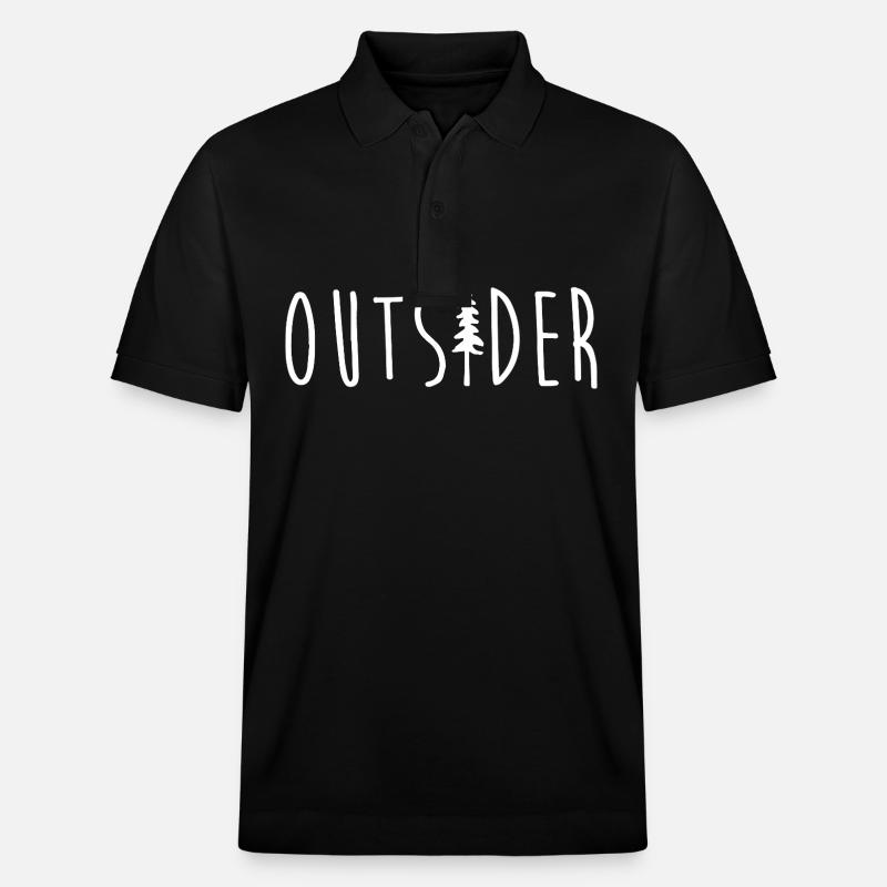 Outsider Aventurier Passionné d’exploration - Polo PREPSTER bio Stanley/Stella Unisexe - noir