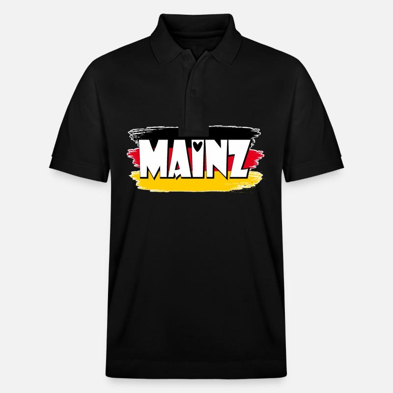 Drapeau de Mayence, Allemagne - Polo PREPSTER bio Stanley/Stella Unisexe - noir