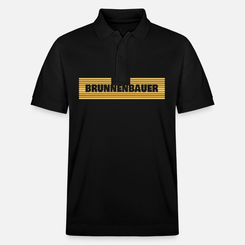 Beruf Brunnenbauer - Stanley/Stella Unisex Bio-Poloshirt PREPSTER - Schwarz