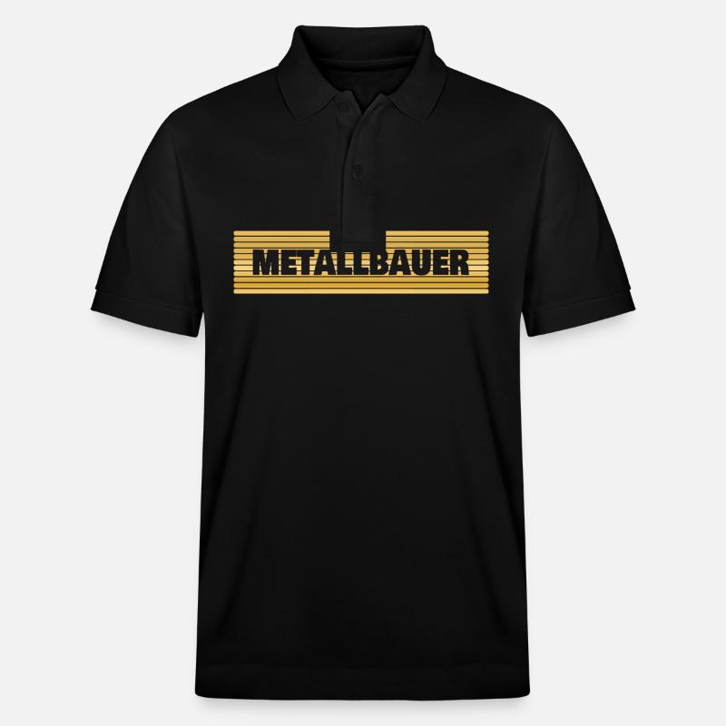 Metallbauer als Beruf - Stanley/Stella Unisex Bio-Poloshirt PREPSTER - Schwarz