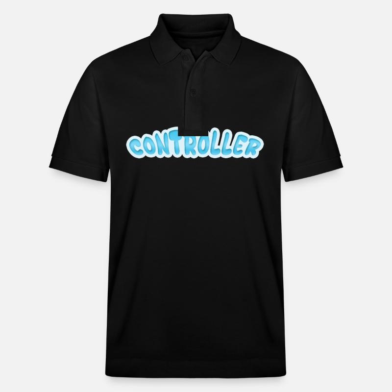 Gift for Controller - Stanley/Stella Unisex Organic Polo Shirt PREPSTER - black