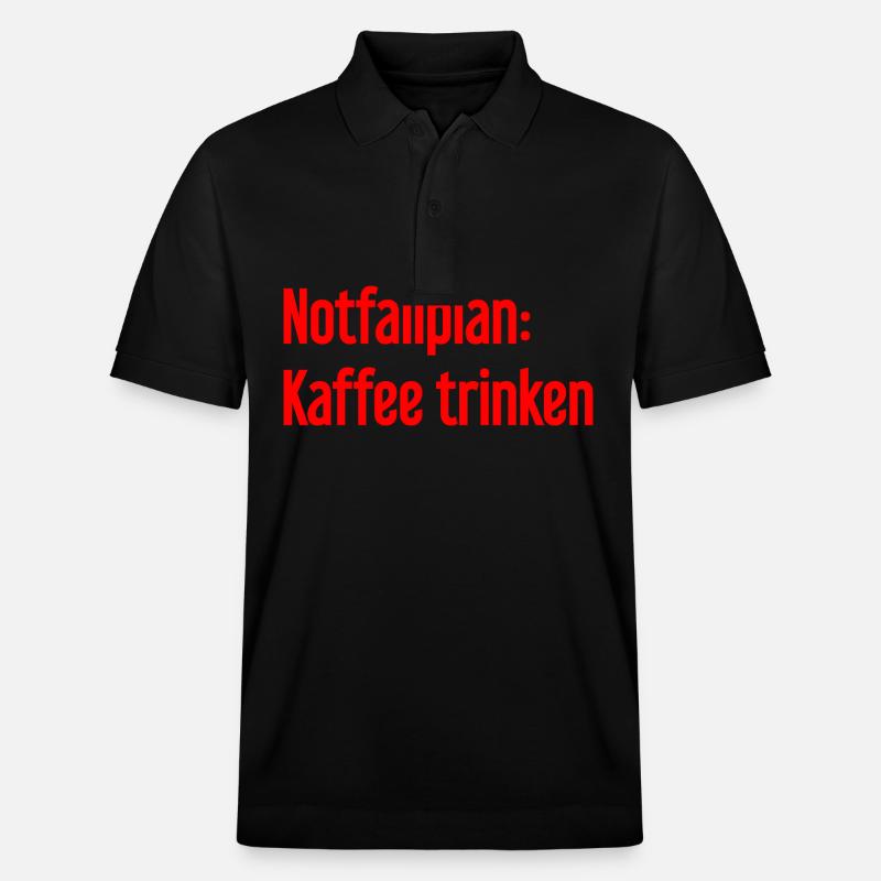 Plan d’urgence pour le café - Polo PREPSTER bio Stanley/Stella Unisexe - noir