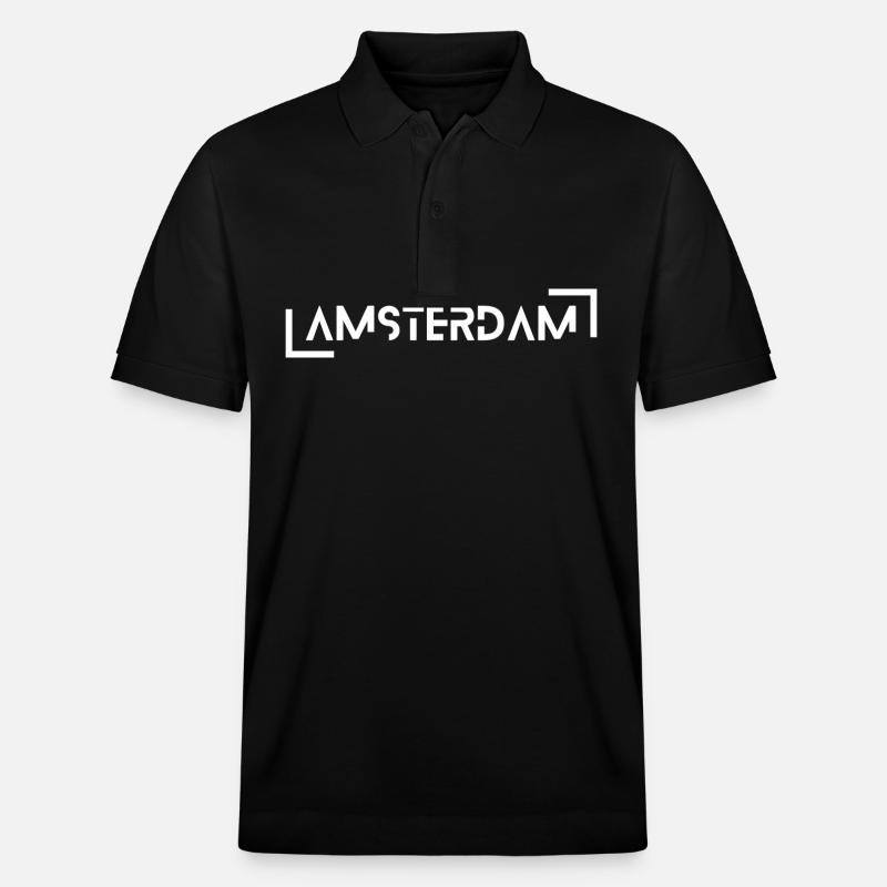 Amsterdam - Stanley/Stella Unisex Bio-Poloshirt PREPSTER - Schwarz