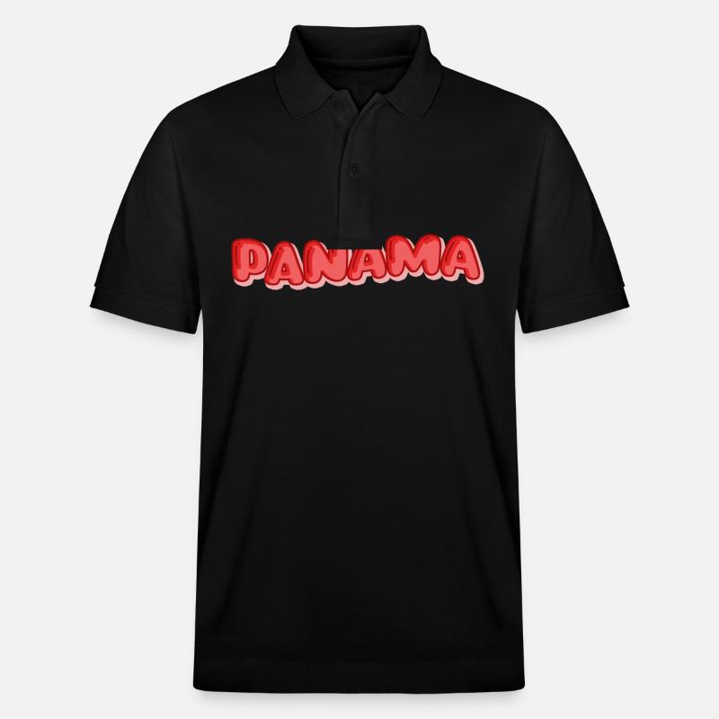 Panama als Urlaub - Stanley/Stella Unisex Bio-Poloshirt PREPSTER - Schwarz