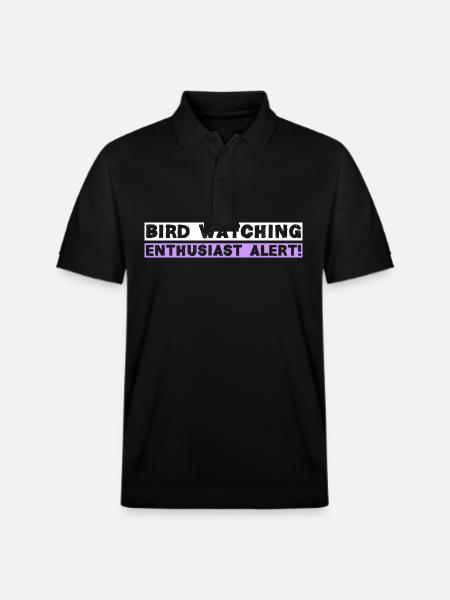 Bird watching enthusiast alert! - Stanley/Stella Unisex Bio-Poloshirt PREPSTER - Schwarz