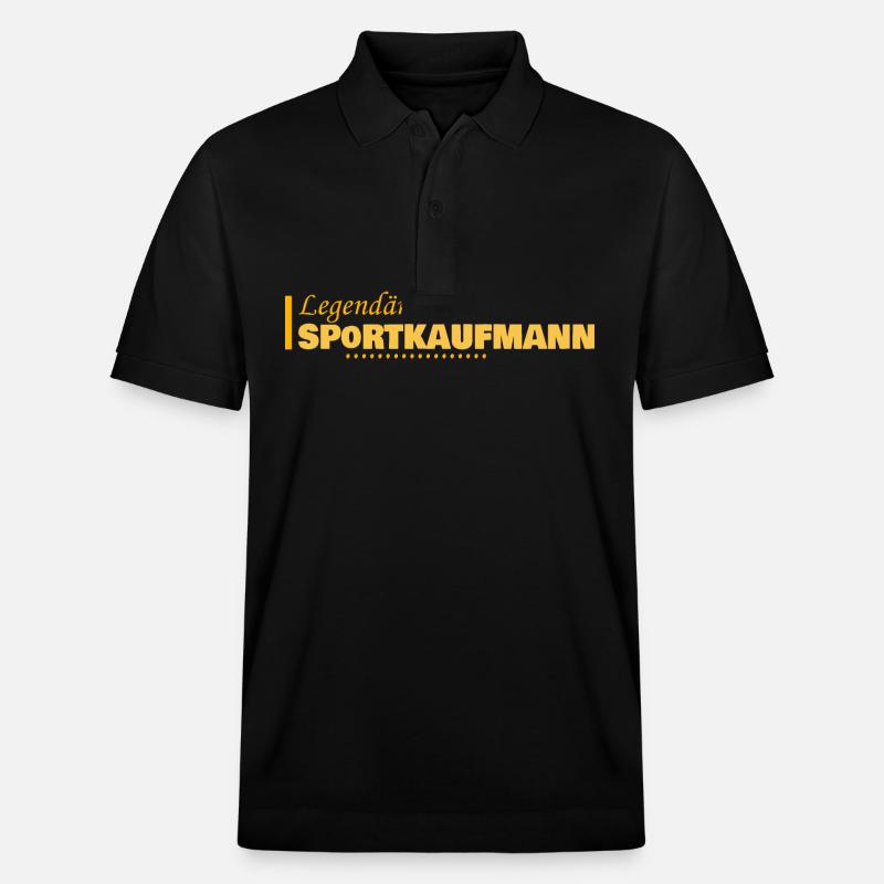 Sportkaufmann als Beruf - Stanley/Stella Unisex Bio-Poloshirt PREPSTER - Schwarz