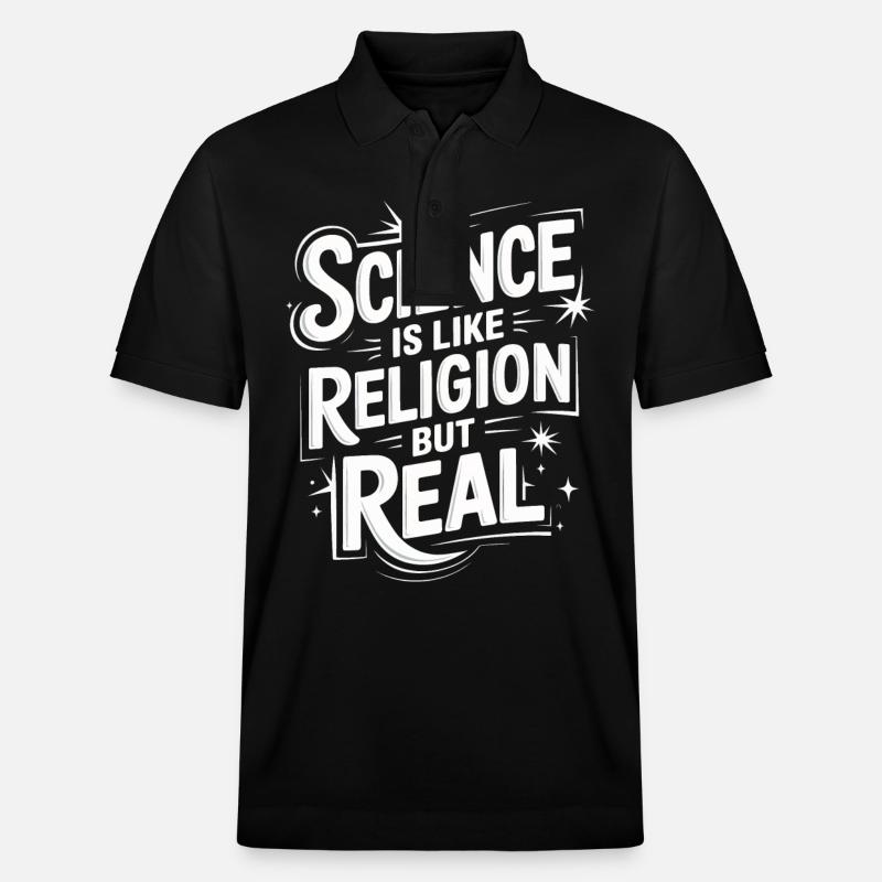 Athéisme, athée, anti-religion, agnostique - Polo PREPSTER bio Stanley/Stella Unisexe - noir