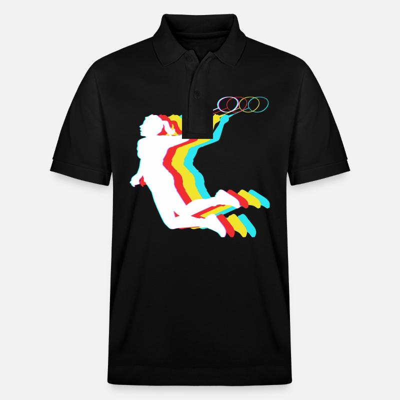 Badminton - Stanley/Stella Unisex Bio-Poloshirt PREPSTER - Schwarz