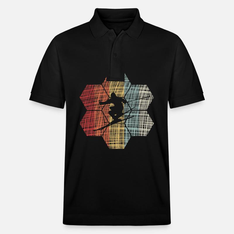 skiing - Stanley/Stella Unisex Bio-Poloshirt PREPSTER - Schwarz