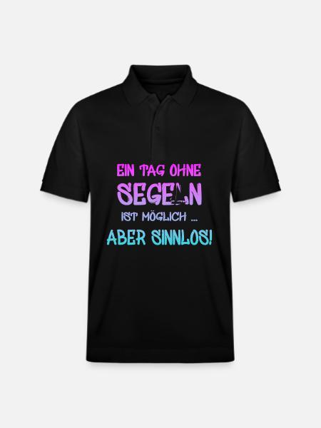 Segeln - Stanley/Stella Unisex Bio-Poloshirt PREPSTER - Schwarz