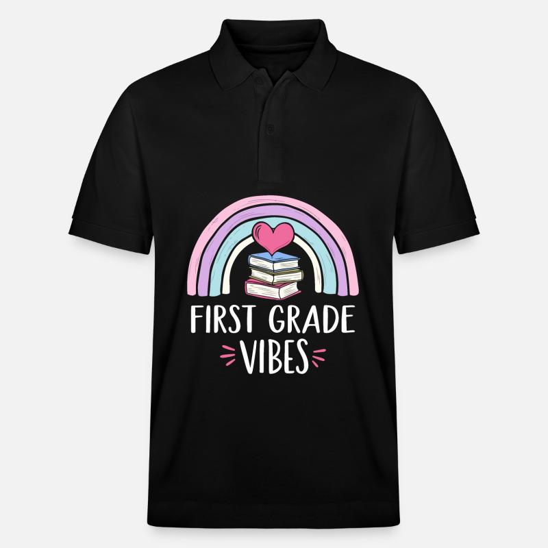 Atmosphère de première classe - Polo PREPSTER bio Stanley/Stella Unisexe - noir