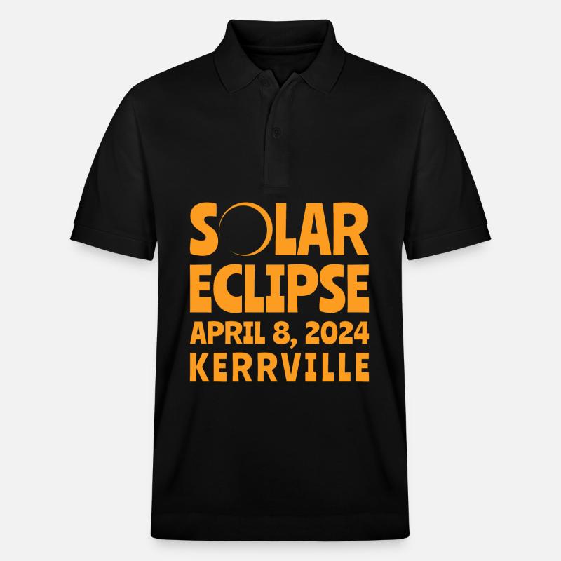 Éclipse Solaire 2024 Kerrville, Texas - Polo PREPSTER bio Stanley/Stella Unisexe - noir