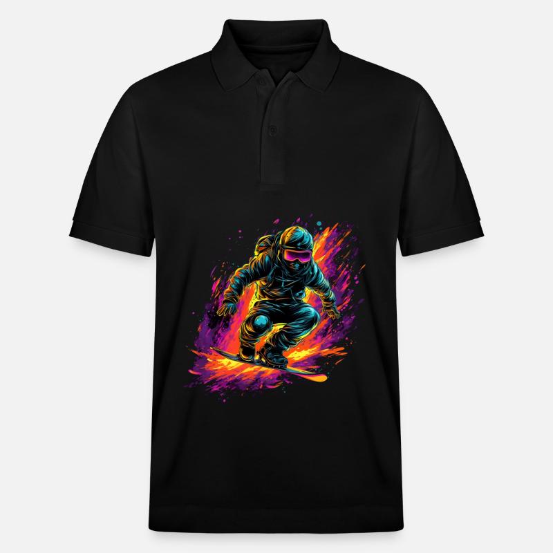 Snowboard - Stanley/Stella Unisex Bio-Poloshirt PREPSTER - Schwarz