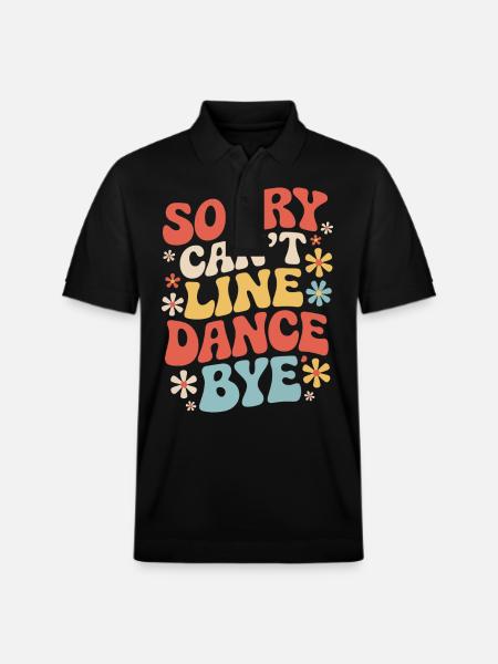 Line Dancing Dancing Dancers - Stanley/Stella Unisex Organic Polo Shirt PREPSTER - black