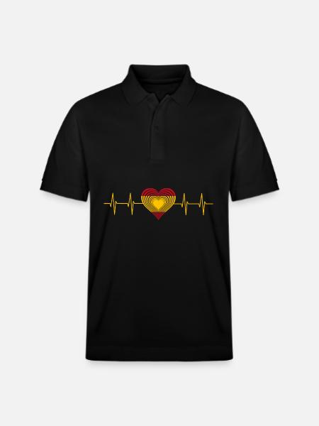 Spain España Spanien - Stanley/Stella Unisex Bio-Poloshirt PREPSTER - Schwarz
