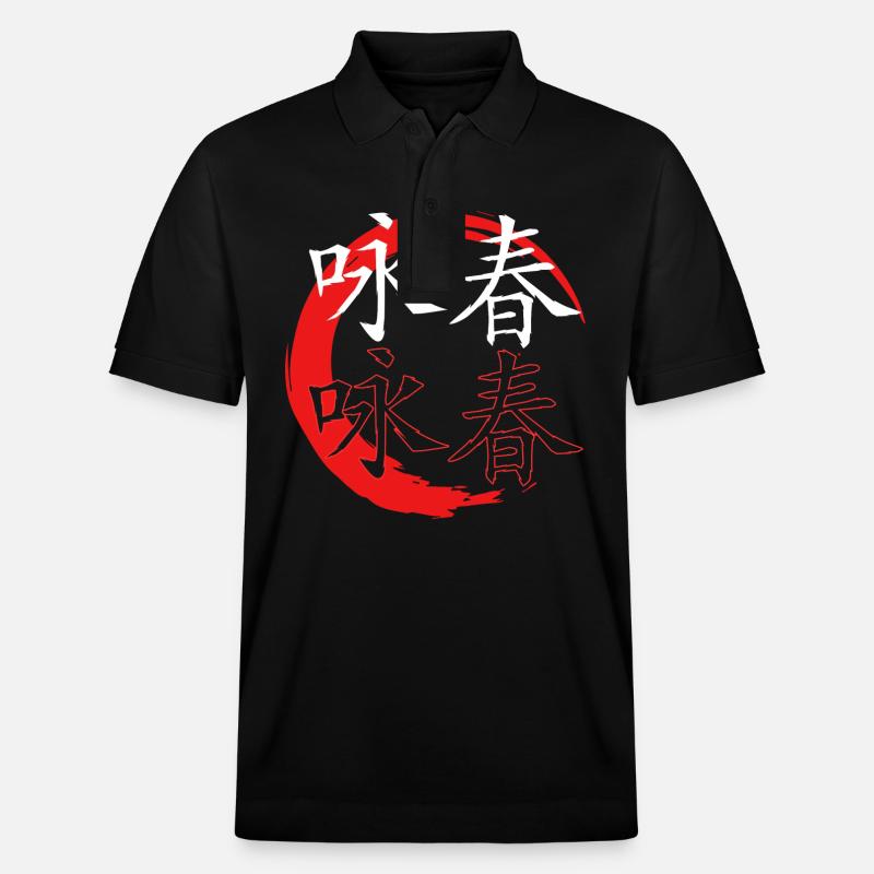 Wing Chun - Stanley/Stella PREPSTER økologisk unisex poloshirt - sort