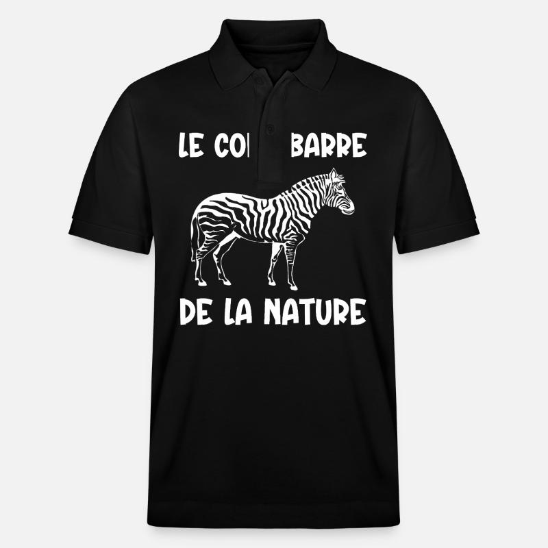 code-barre de la nature - Polo PREPSTER bio Stanley/Stella Unisexe - noir