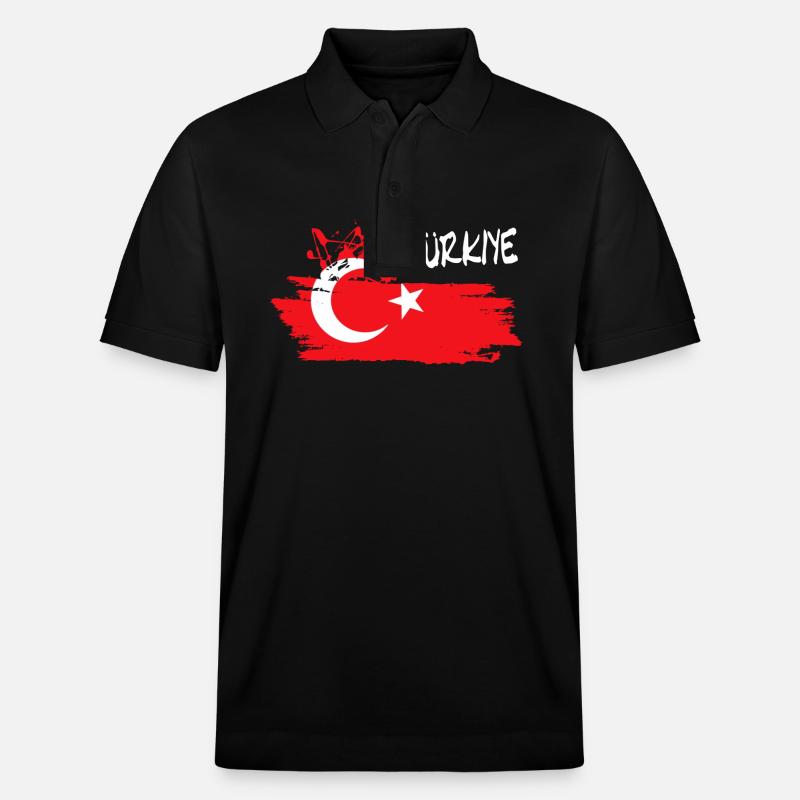 Türkei - Stanley/Stella Unisex Bio-Poloshirt PREPSTER - Schwarz