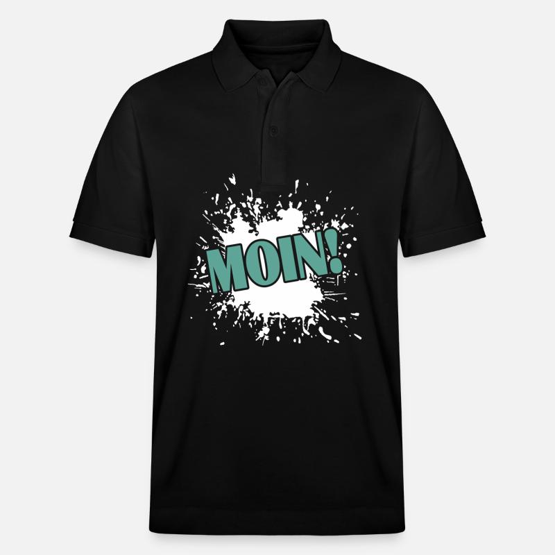 Moin! - Stanley/Stella Unisex Bio-Poloshirt PREPSTER - Schwarz