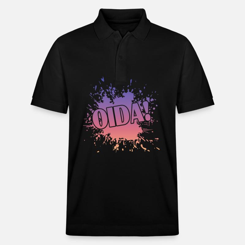 Oida Bayern - Stanley/Stella Unisex Bio-Poloshirt PREPSTER - Schwarz