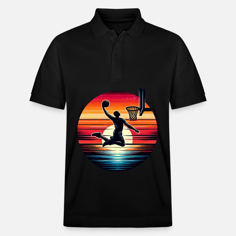 Basket-ball Basketteurs Joueurs - Polo PREPSTER bio Stanley/Stella Unisexe - noir