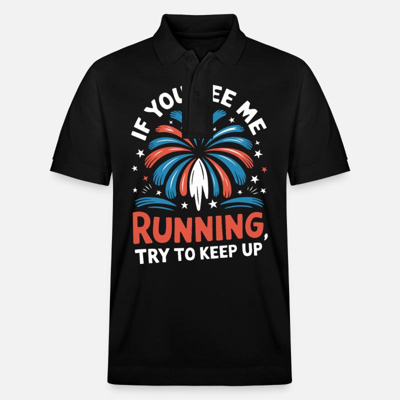 Pyrotechniker Feuerwerk Pyrotechnik - Stanley/Stella Unisex Bio-Poloshirt PREPSTER - Schwarz