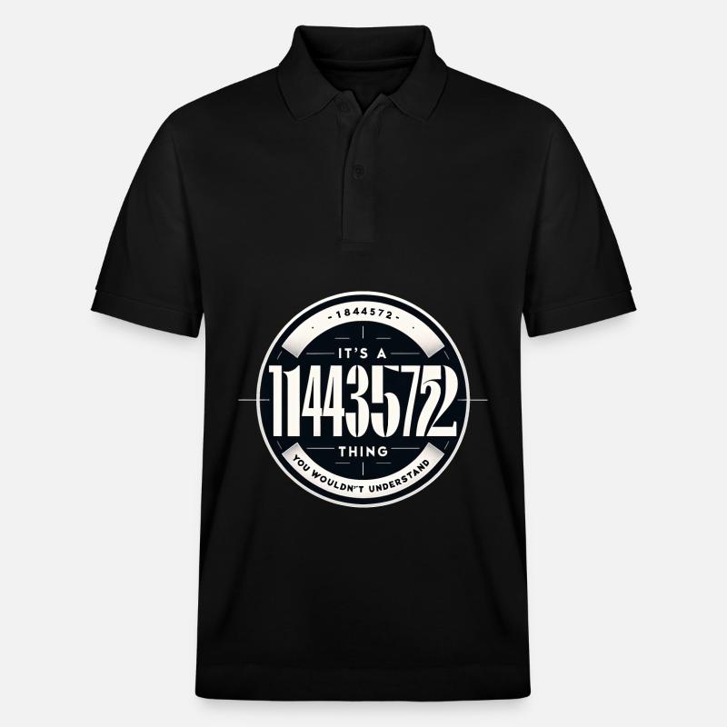 1443572 badge d’identité exclusif - Polo PREPSTER bio Stanley/Stella Unisexe - noir