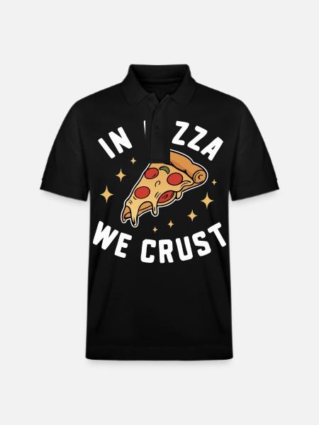 Pizza Italie Restauration rapide - Polo PREPSTER bio Stanley/Stella Unisexe - noir