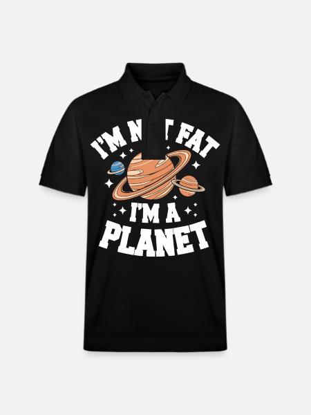 Planet Solar System Astronomy Space - Stanley/Stella Unisex Organic Polo Shirt PREPSTER - black
