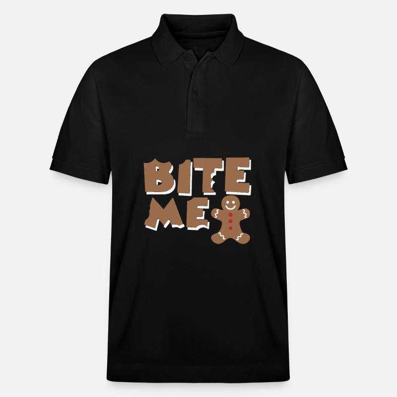 bite me - Stanley/Stella Unisex Bio-Poloshirt PREPSTER - Schwarz