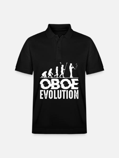 Oboe Evolution - Stanley/Stella Unisex Bio-Poloshirt PREPSTER - Schwarz