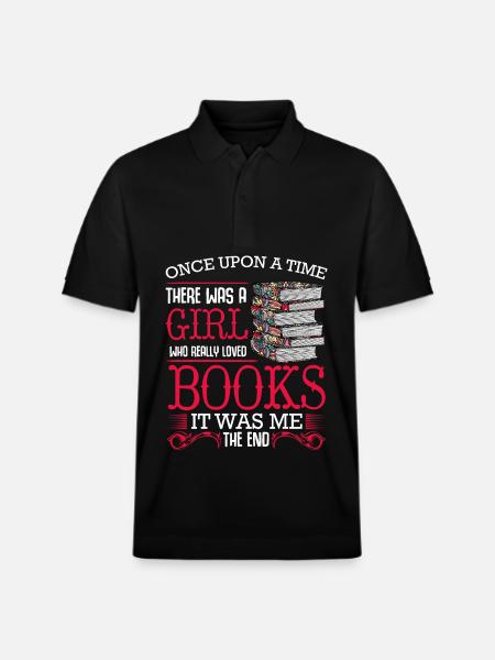 Girl Loves Books – It Was Mine - Stanley/Stella Unisex Organic Polo Shirt PREPSTER - black