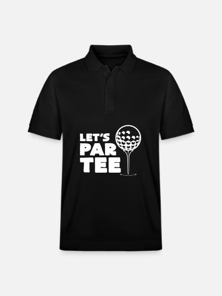 Golf Party Graphic - Stanley/Stella Unisex Organic Polo Shirt PREPSTER - black