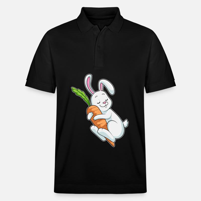 Lapin Carotte - Polo PREPSTER bio Stanley/Stella Unisexe - noir